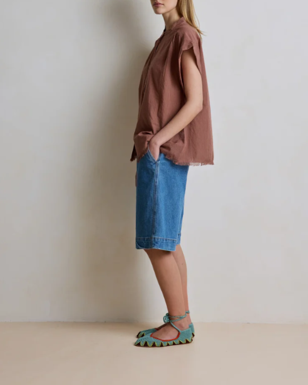 CHEMISE AMANDINE STRIPE NUT ~ HOD