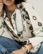 CHEMISE ODELIE ECRU ~ BA&SH