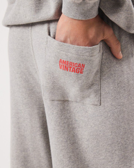 JOGGING MNYZ05A GRIS CHINE ~ AMERICAN VINTAGE