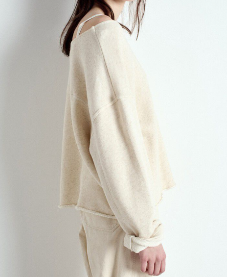 SWEAT ITO03A ECRU CHINE ~ AMERICAN VINTAGE