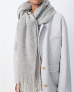 ECHARPE ZI20A GRIS CHINE NOIR L ~ AMERICAN VI