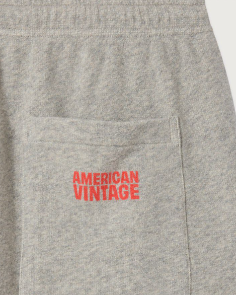 JOGGING MNYZ05A GRIS CHINE ~ AMERICAN VINTAGE