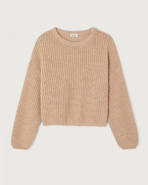 PULL CYR18A BEIGE CLAIR CHINE ~ AMERICAN VINT