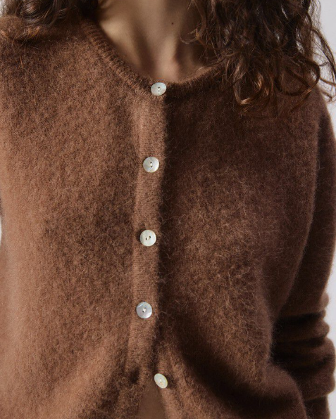 GILET VITO19E CHOCOLAT CHINE ~ AMERICAN VINTA