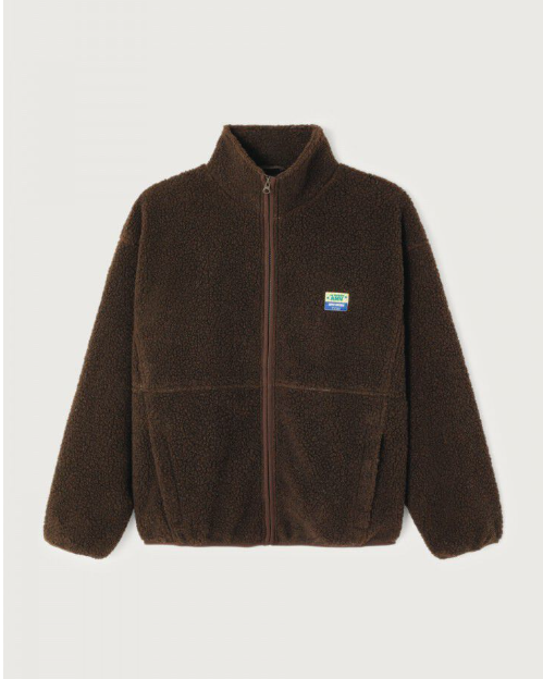VESTE AMPLE HOK16C MARRONNIER CHINE ~ AMERICA