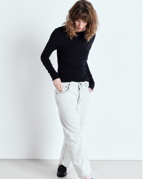 T-SHIRT GAMI02C NOIR ~ AMERICAN VINTAGE