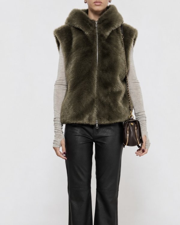 VESTE ASHLEY DARK KHAKI ~ BLONDE NO.8