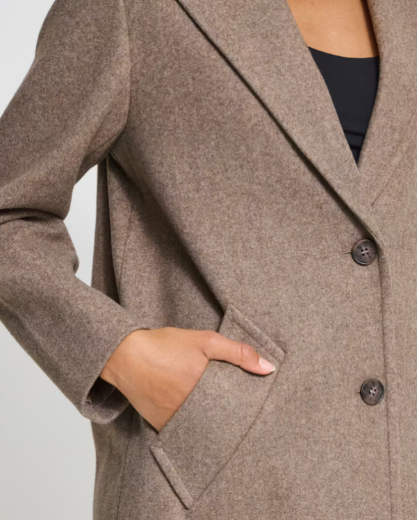 VESTE JANNET JA10 TAUPE GRAY MELANGE ~ ICHI