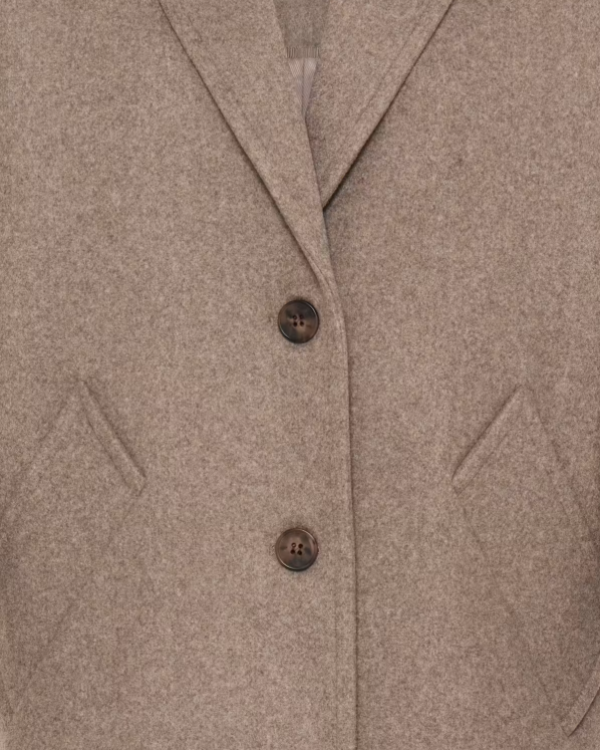 VESTE JANNET JA10 TAUPE GRAY MELANGE ~ ICHI