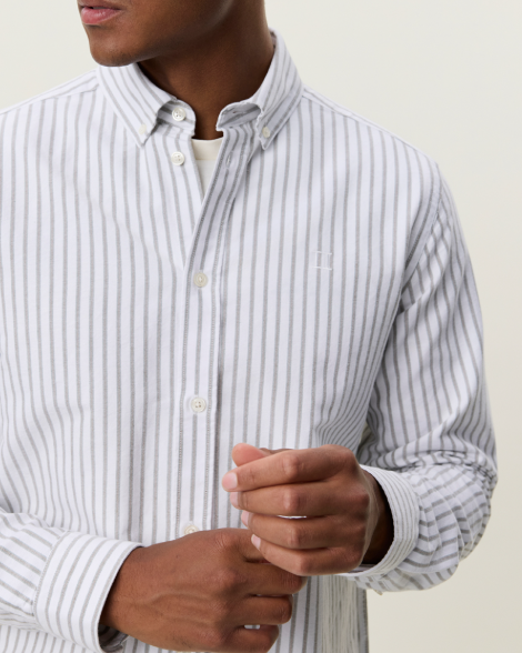 CHEMISE STRIPE OXFORD WHITE - LES DEUX