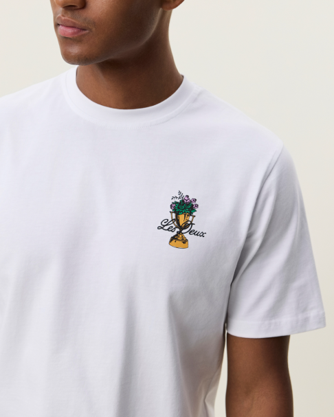 TEE SHIRT FLOWER TROPHY  WHITE - LES DEUX