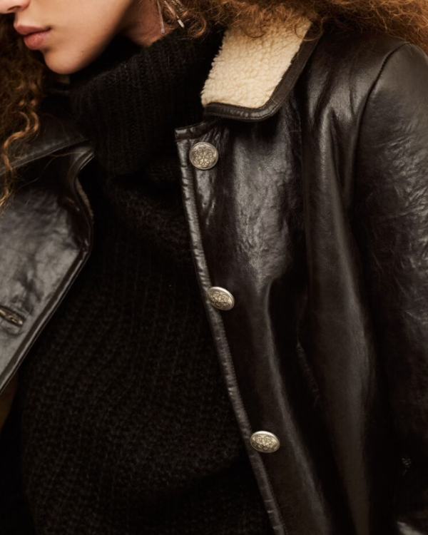 MANTEAU CYCY EBENE ~ BASH