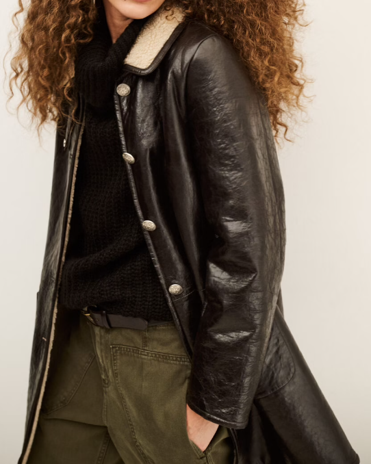 MANTEAU CYCY EBENE ~ BASH