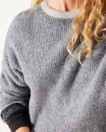 PULL SAP18C GRIS CLAIR ET NOIR ~ AMERICAN VIN
