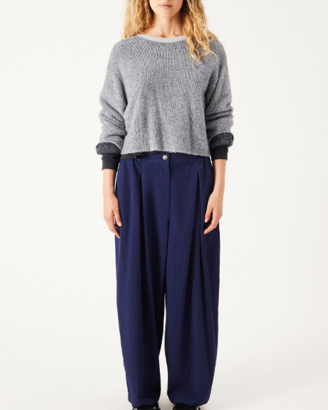 PULL SAP18C GRIS CLAIR ET NOIR ~ AMERICAN VIN