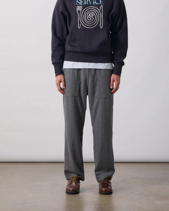 PANTALON FLANNEL CHEF CHARCOAL ~ SERVICE WORK