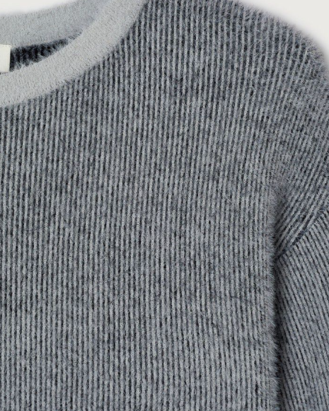 PULL SAP18C GRIS CLAIR ET NOIR ~ AMERICAN VIN