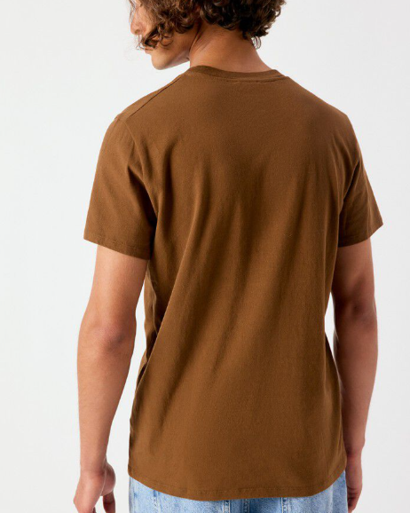 T-SHIRT MYKO02C MOKA ~ AMERICAN VINTAGE