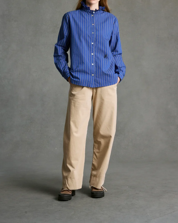 BLOUSE CLEO INDIGO STRIPE ~ HOD