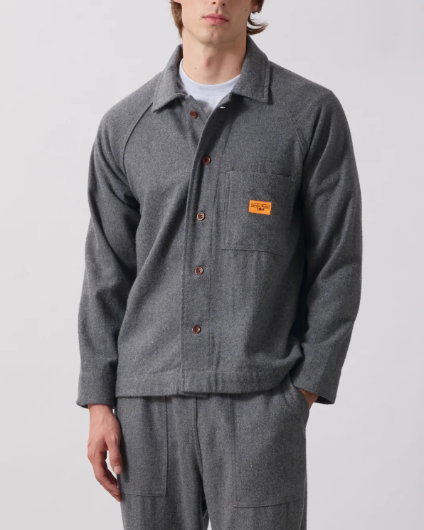 SURCHEMISE FLANNEL FOH CHARCOAL ~ SERVICE WOR