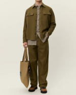 CHEMISE LUCIANO STRUCTURED OLIVE - LES DEUX