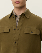 CHEMISE LUCIANO STRUCTURED OLIVE - LES DEUX
