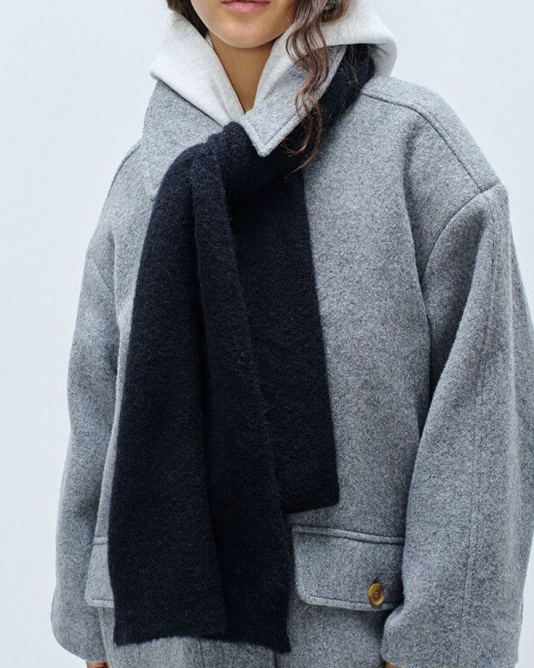 ECHARPE EAST20A NOIRE - AMERICAN VINTAGE