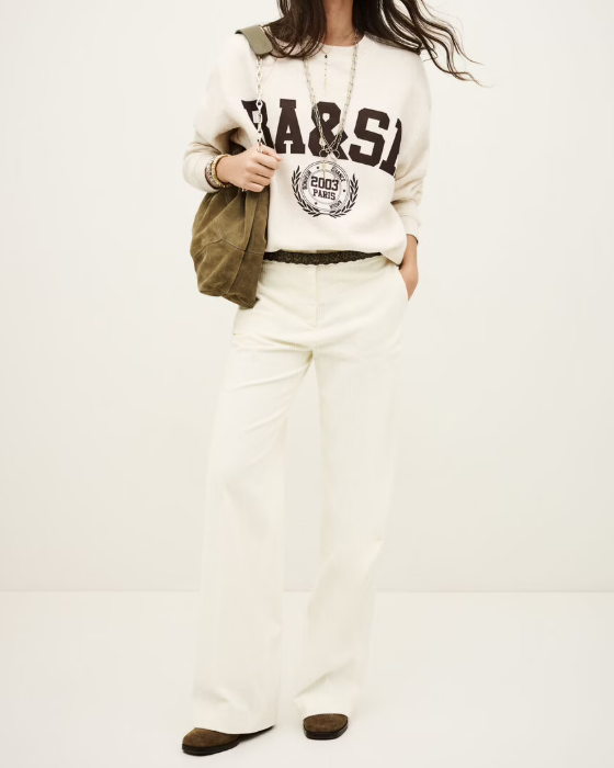 SWEAT FENJA BEIGE CHINÉ ~ BASH