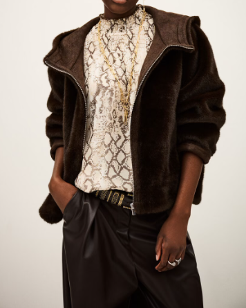 MANTEAU PANDY CHOCOLAT ~ BASH