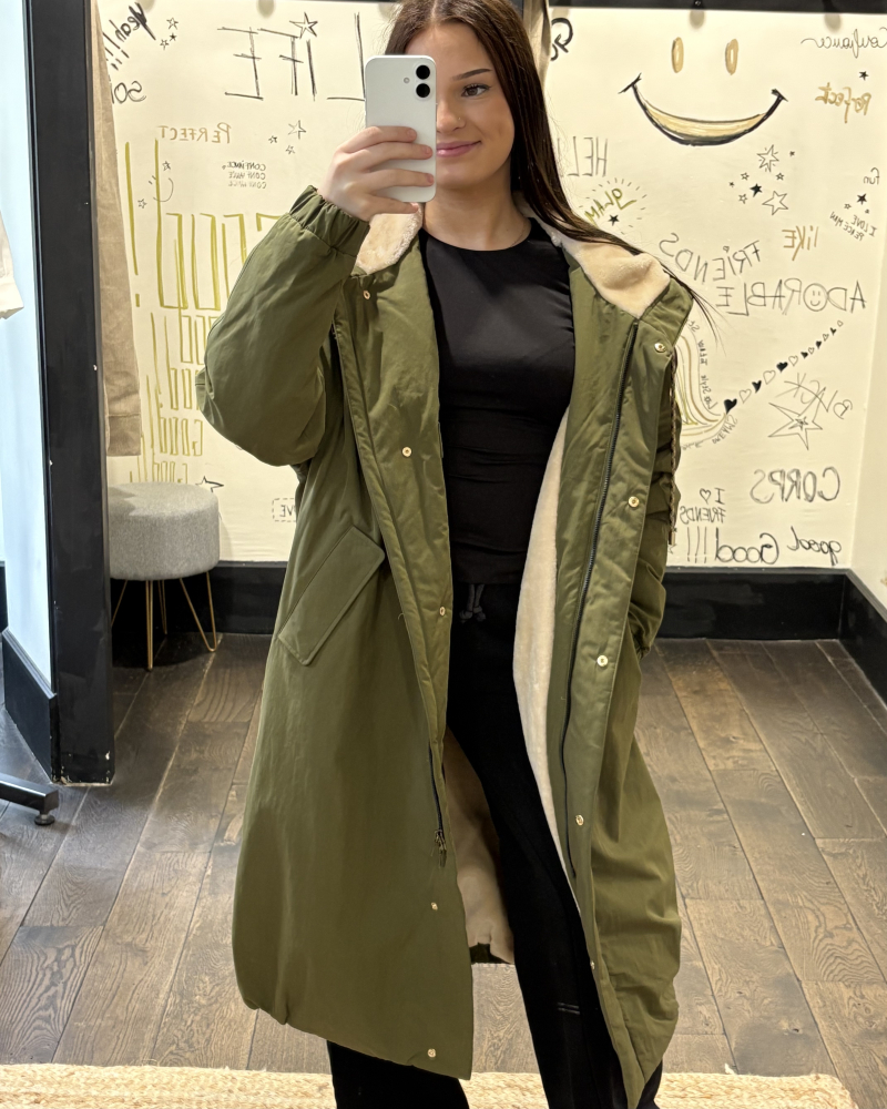 PARKA DASH DARK KAKI ~ COMO NO.1