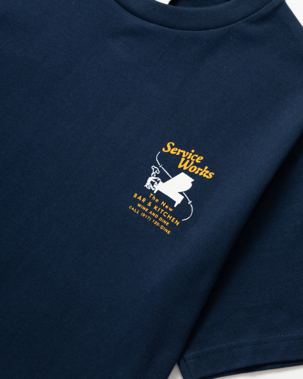 T-SHIRT BAR + KITCHEN NAVY ~ SERVICE WORKS