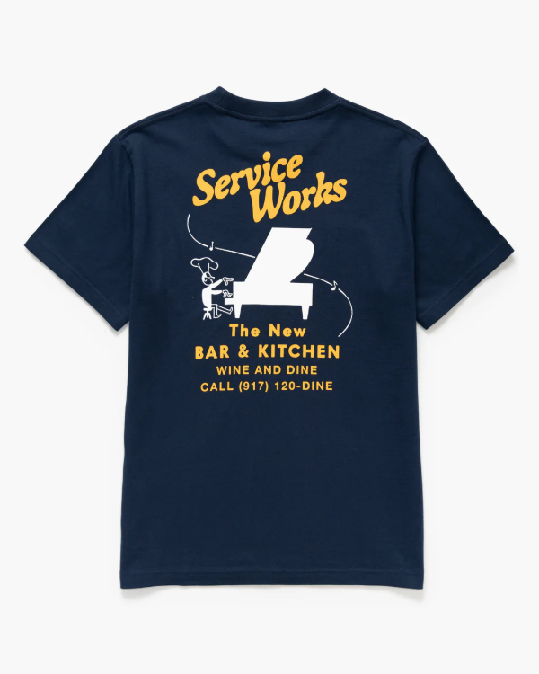 T-SHIRT BAR + KITCHEN NAVY ~ SERVICE WORKS