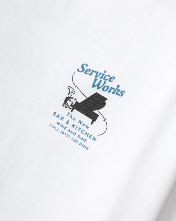 T-SHIRT BAR + KITCHEN WHITE ~ SERVICE WORKS
