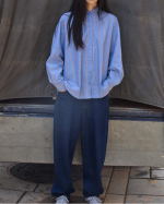 CHEMISE SADIA SH2 BLUE YONDER STRIPE ~ ICHI