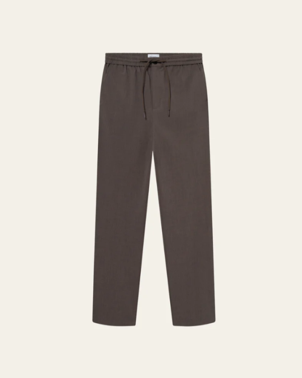 PANT COMO TAPERED LIGHT TWILL BROWN - LES DEU