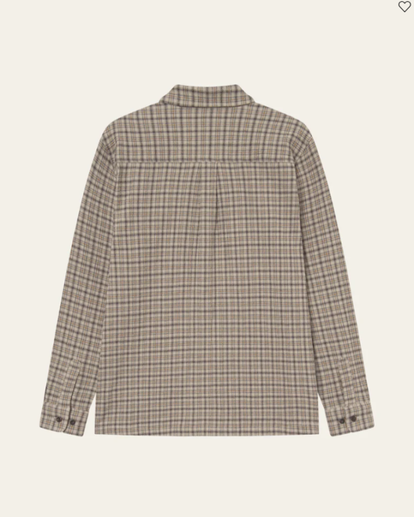 CHEMISE JOHN CHECK DARK SAND - LES DEUX