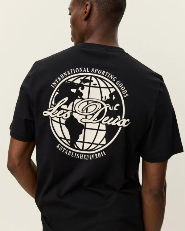 TEE SHIRT BEN GLOBE BLACK - LES DEUX