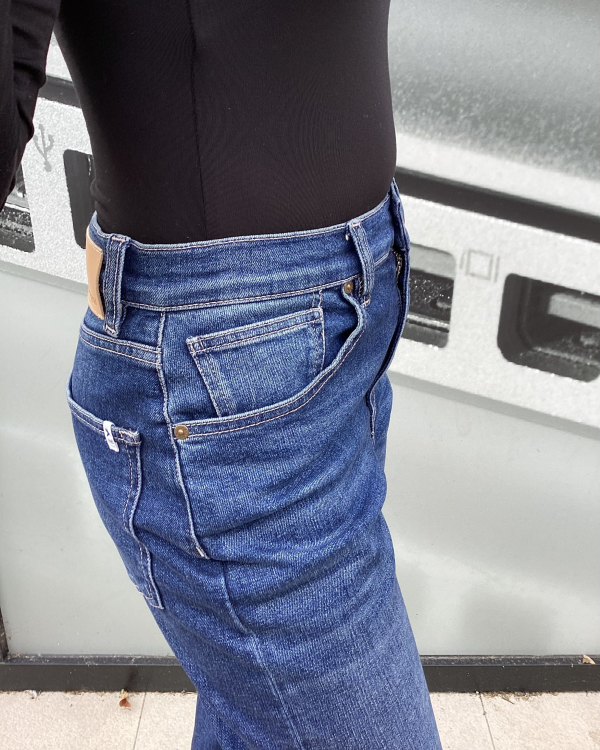 JEAN SELLY BLEU - RED LEGEND