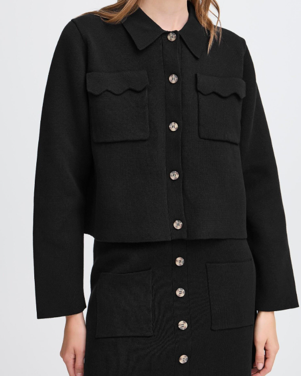 GILET KETTY CA2 BLACK ~ ICHI