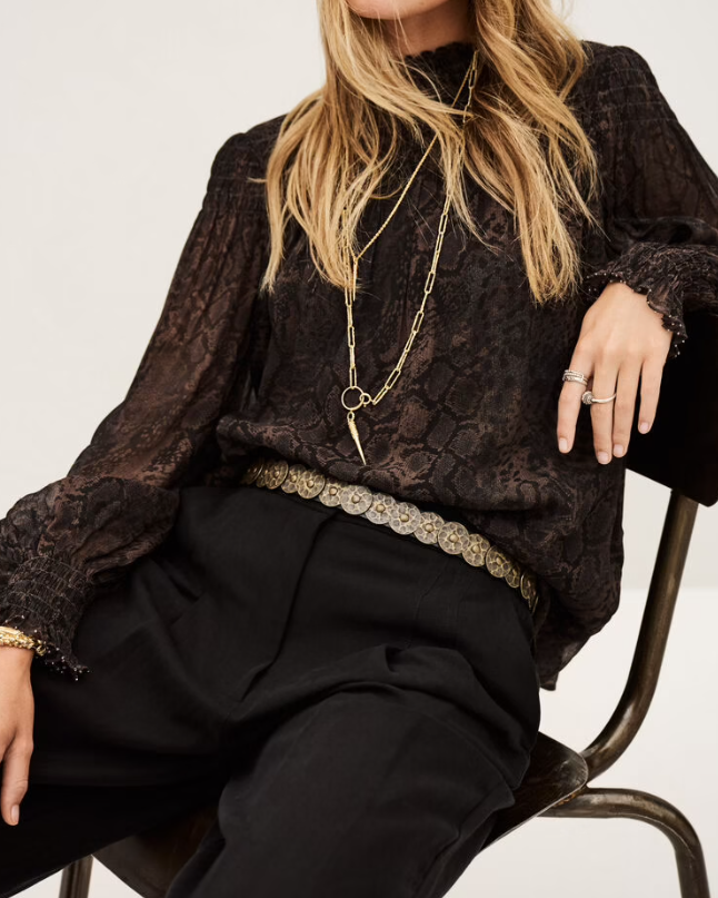 BLOUSE SHAMY MARRON - BASH