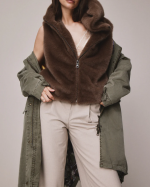 PARKA ASHLEY DARK BRAUN ~ BLONDE N°8