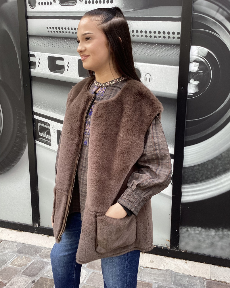 GILET CLEMENTINA BROWNIE ~ HOD