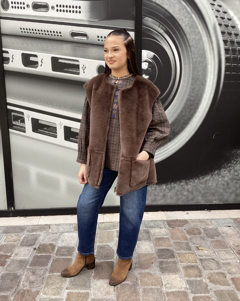 GILET CLEMENTINA BROWNIE ~ HOD