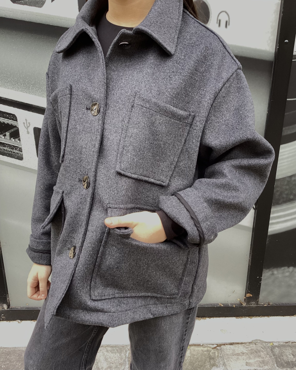 MANTEAU ECLAIRCIE GREY ~ AURAEME