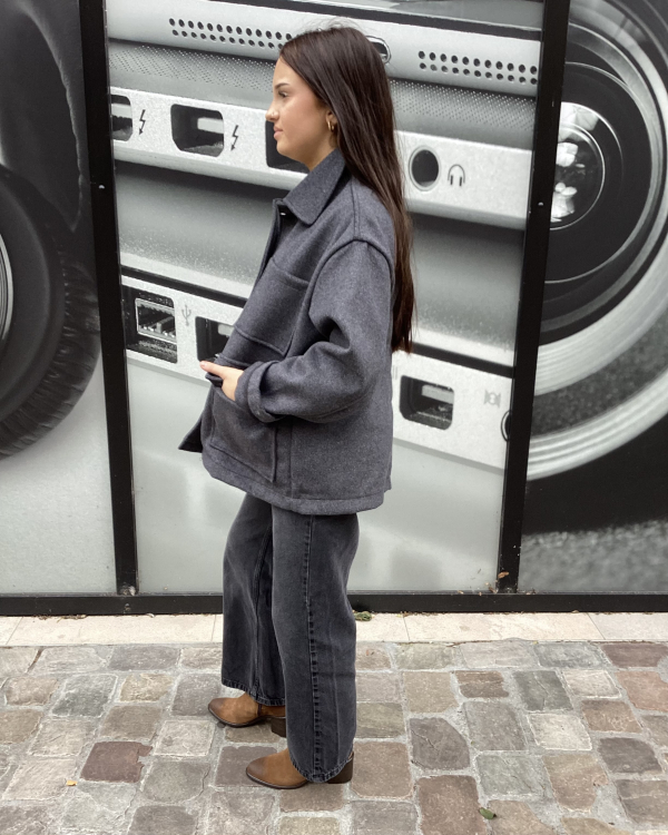 MANTEAU ECLAIRCIE GREY ~ AURAEME