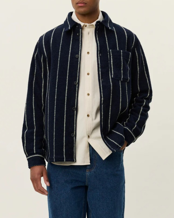 SUR CHEMISE LENNON WOOL PINSTRIPE - LES DEUX