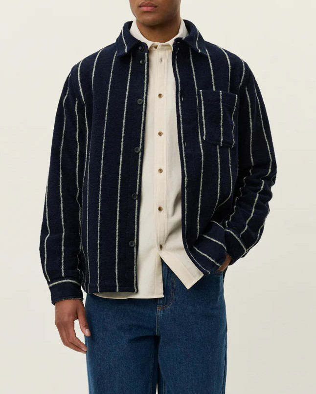 SUR CHEMISE LENNON WOOL PINSTRIPE - LES DEUX