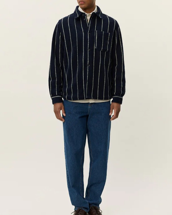 SUR CHEMISE LENNON WOOL PINSTRIPE - LES DEUX