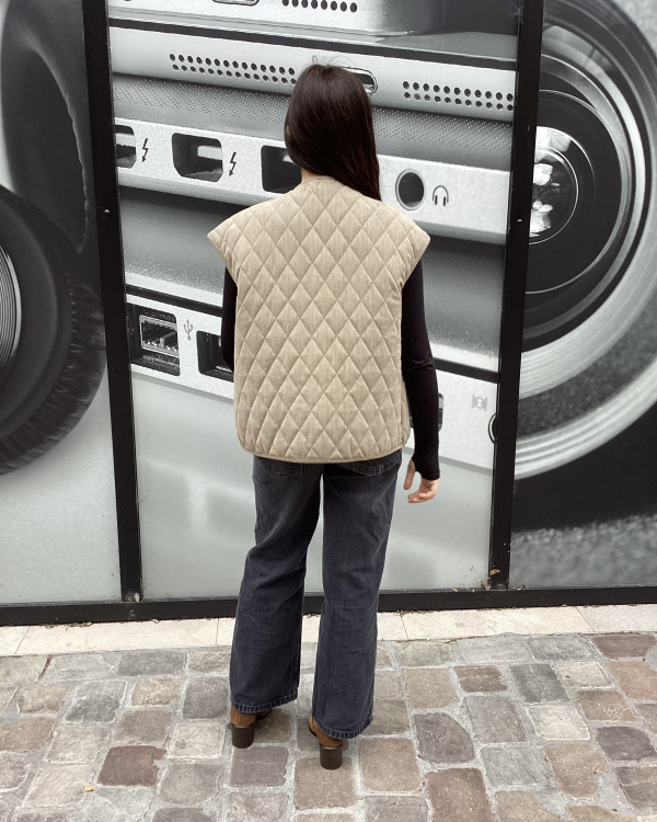 VESTE GLAMOUR BEIGE - LA CABANE  ORSON