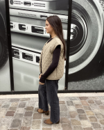 VESTE GLAMOUR BEIGE - LA CABANE  ORSON